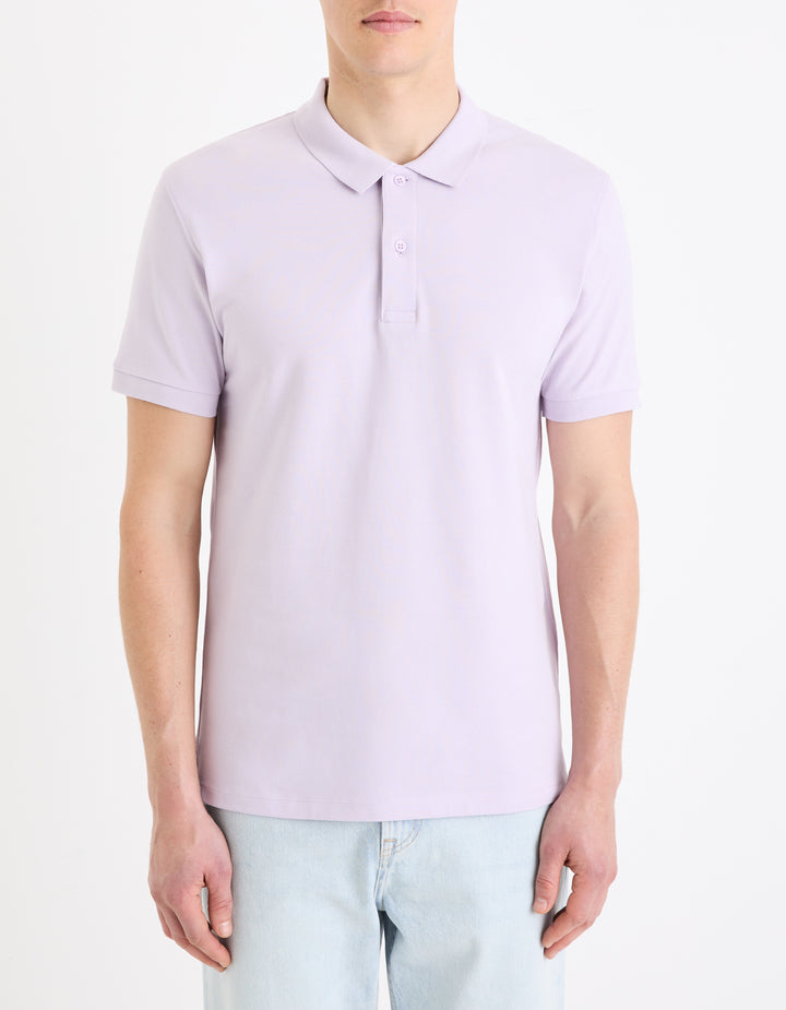 100% cotton piqu polo