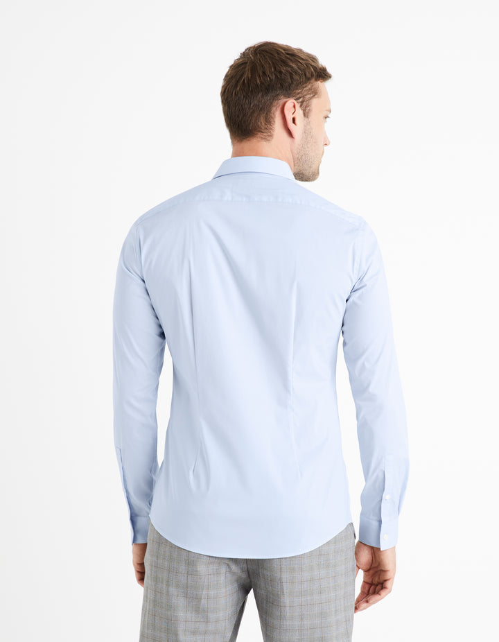 Extra slim stretch cotton shirt