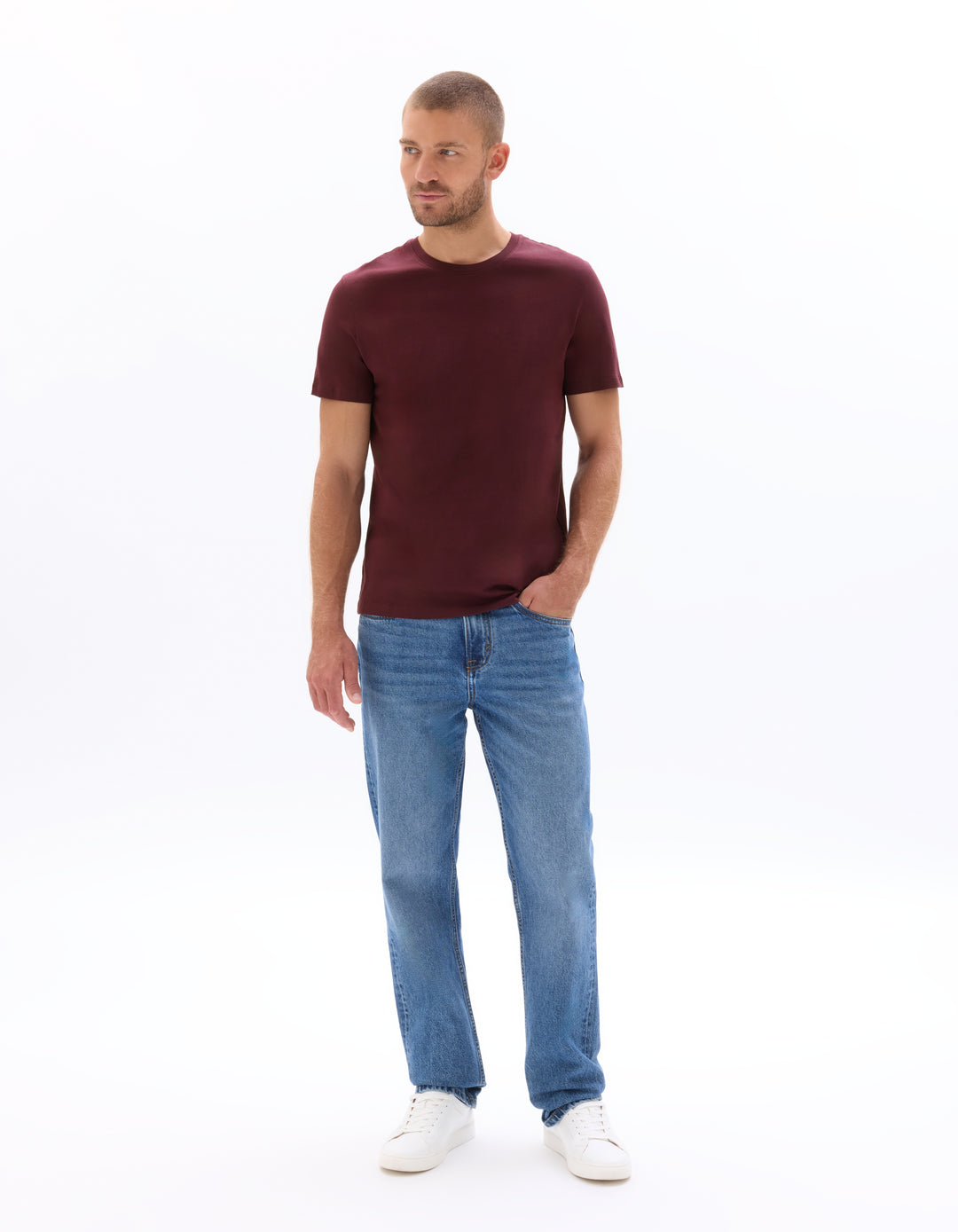 Regular Fit Crew Neck 100% Cotton T-shirt