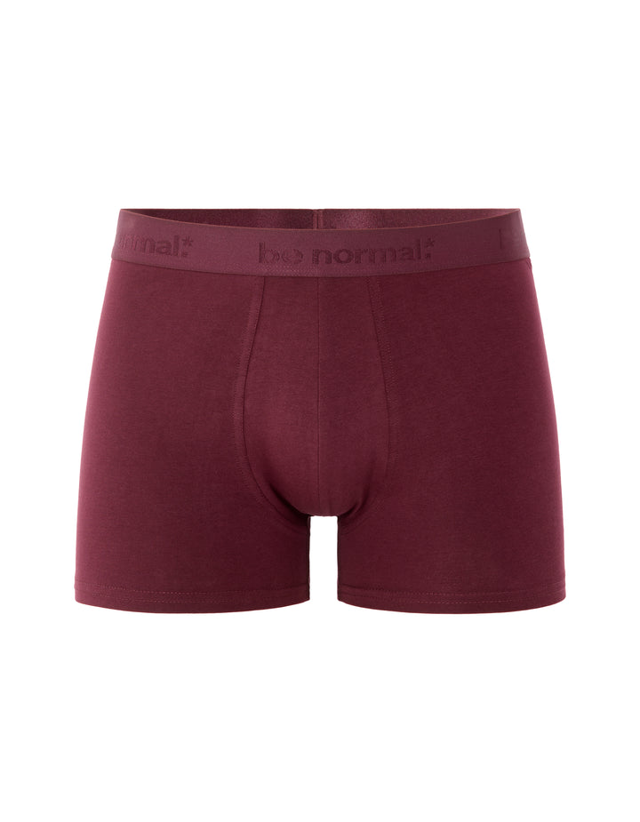 Plain stretch cotton boxer shorts