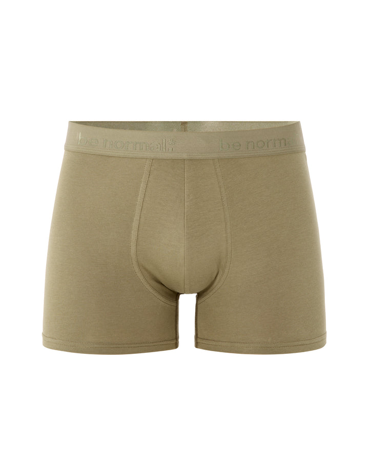 Plain stretch cotton boxer shorts
