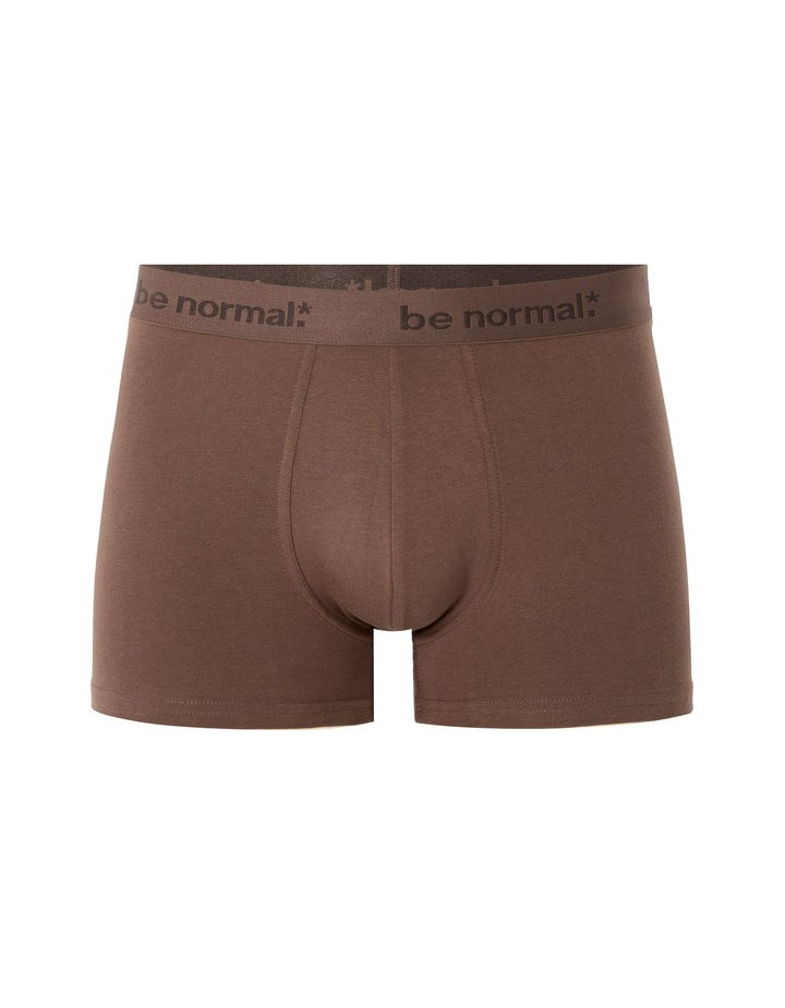 Plain stretch cotton boxer shorts