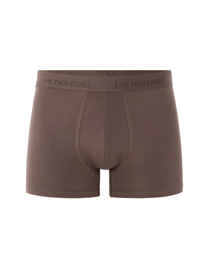 Plain stretch cotton boxer shorts