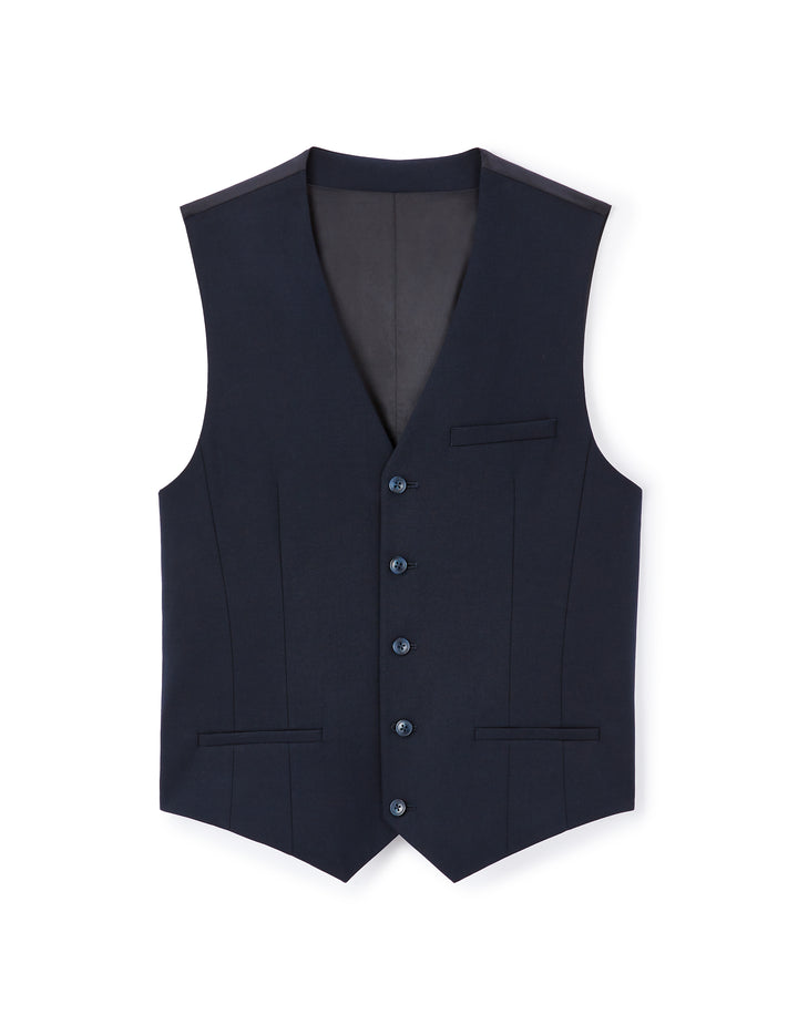 Slim stretch suit vest
