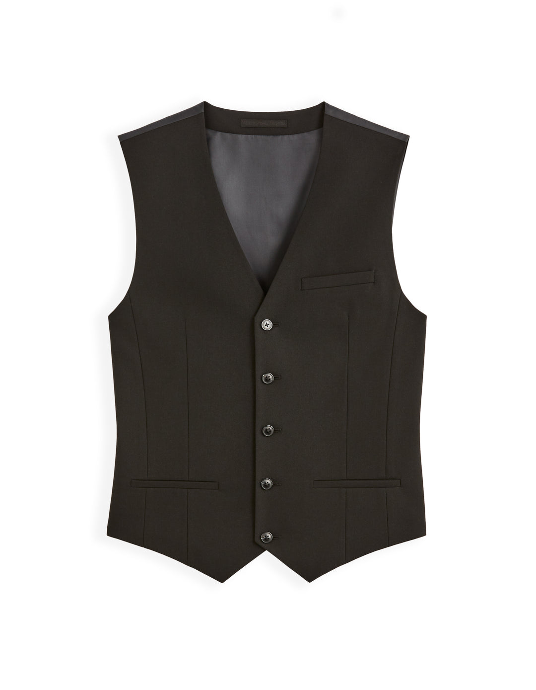Slim stretch suit vest