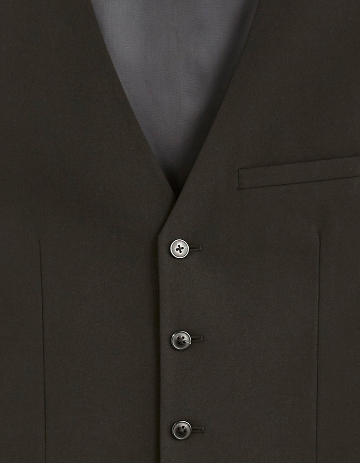 Slim stretch suit vest