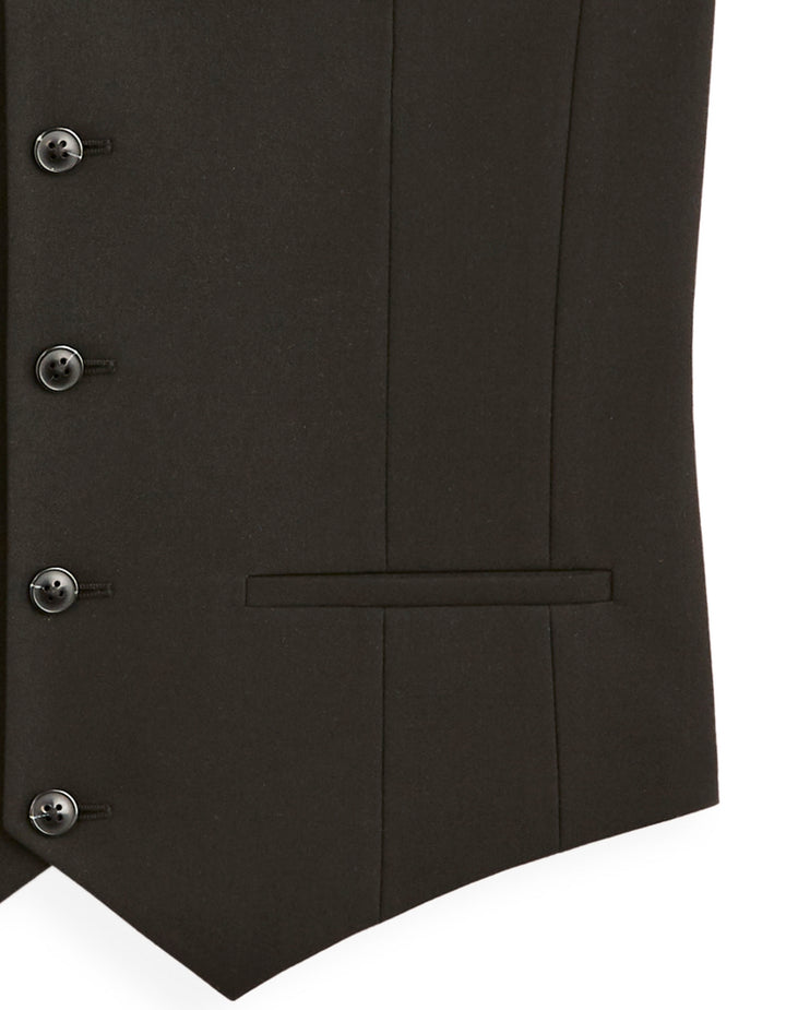 Slim stretch suit vest