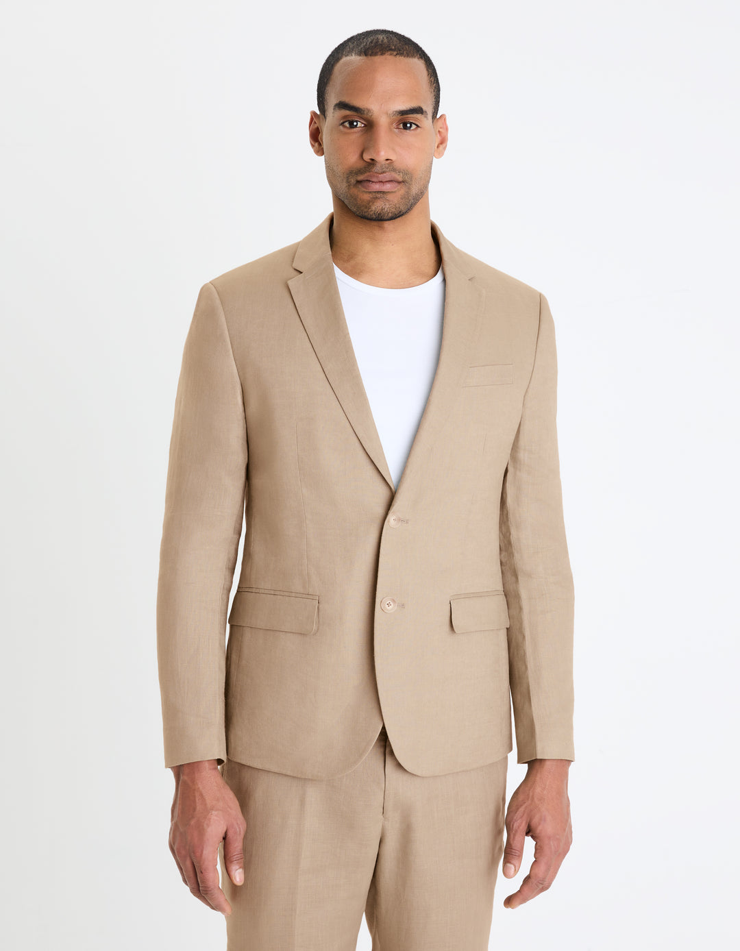 Slim linen suit jacket
