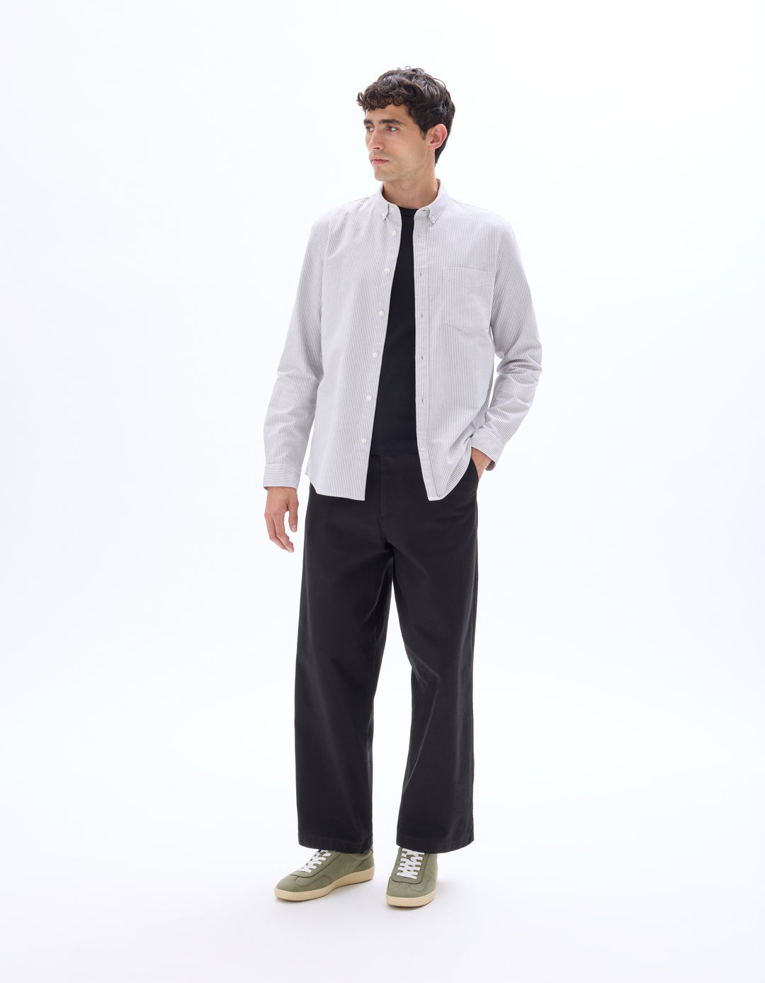 Regular cotton oxford shirt