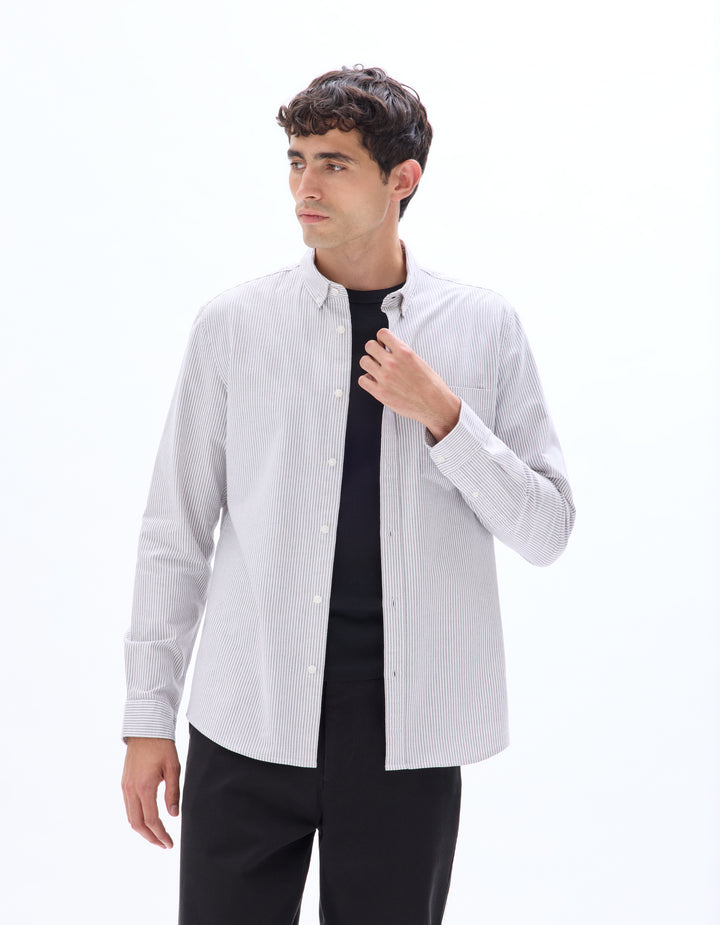 Regular cotton oxford shirt