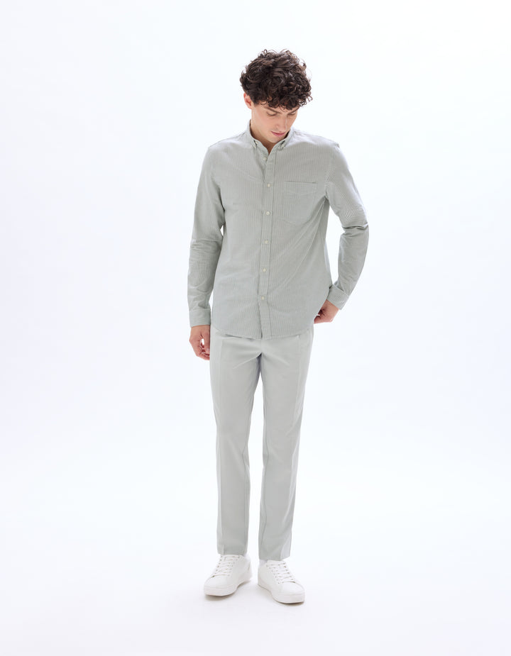 Regular cotton oxford shirt