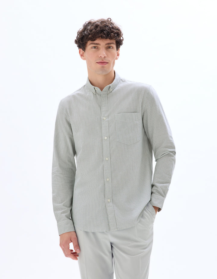 Regular cotton oxford shirt