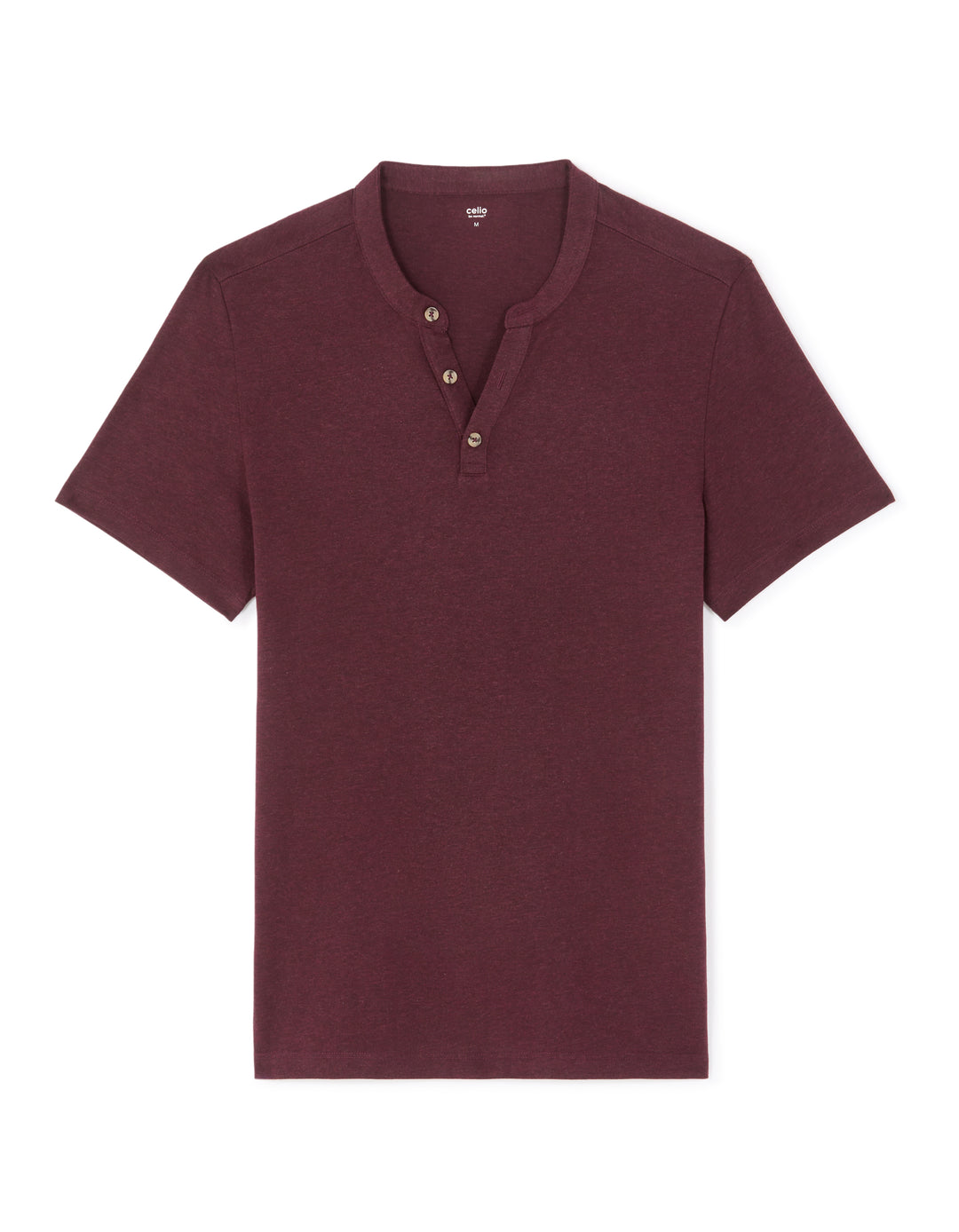 Regular Fit Cotton Blend Henley T-shirt