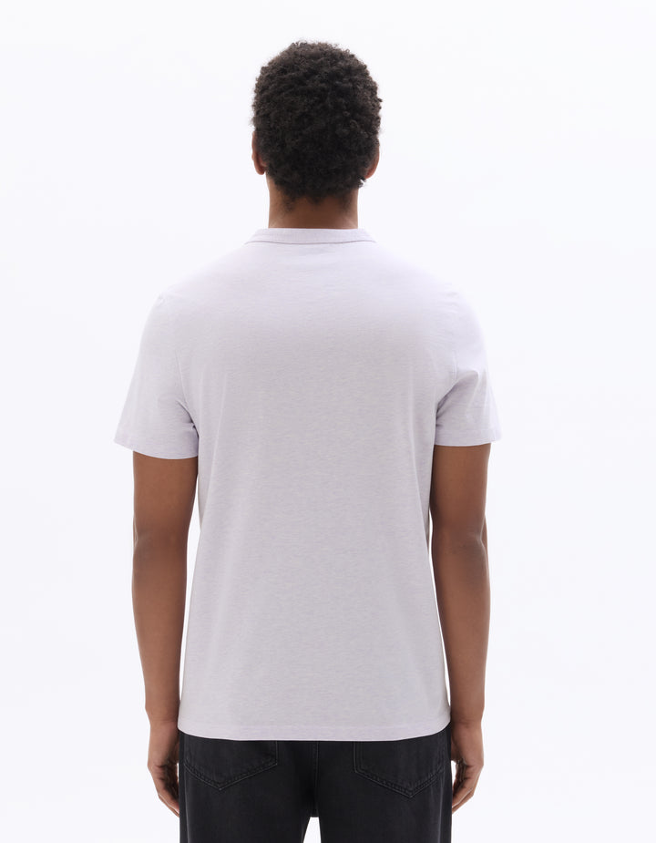 Men - Knitted - T-Shirt - Short sleeves - Henley collar