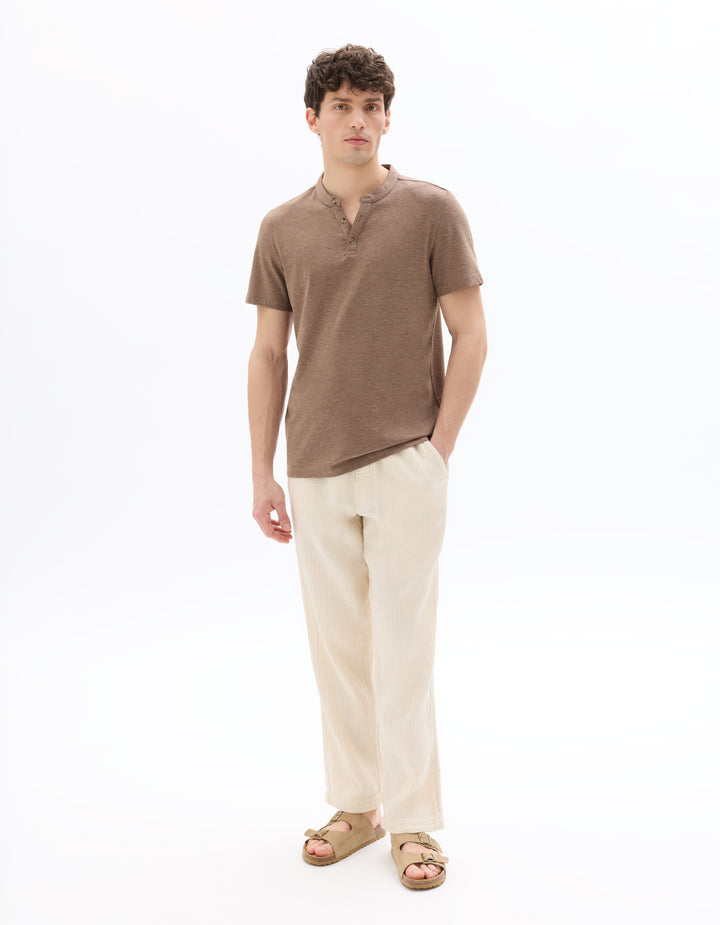 Unisex - Knitted - T-Shirt - Short sleeves - U / V / round neck