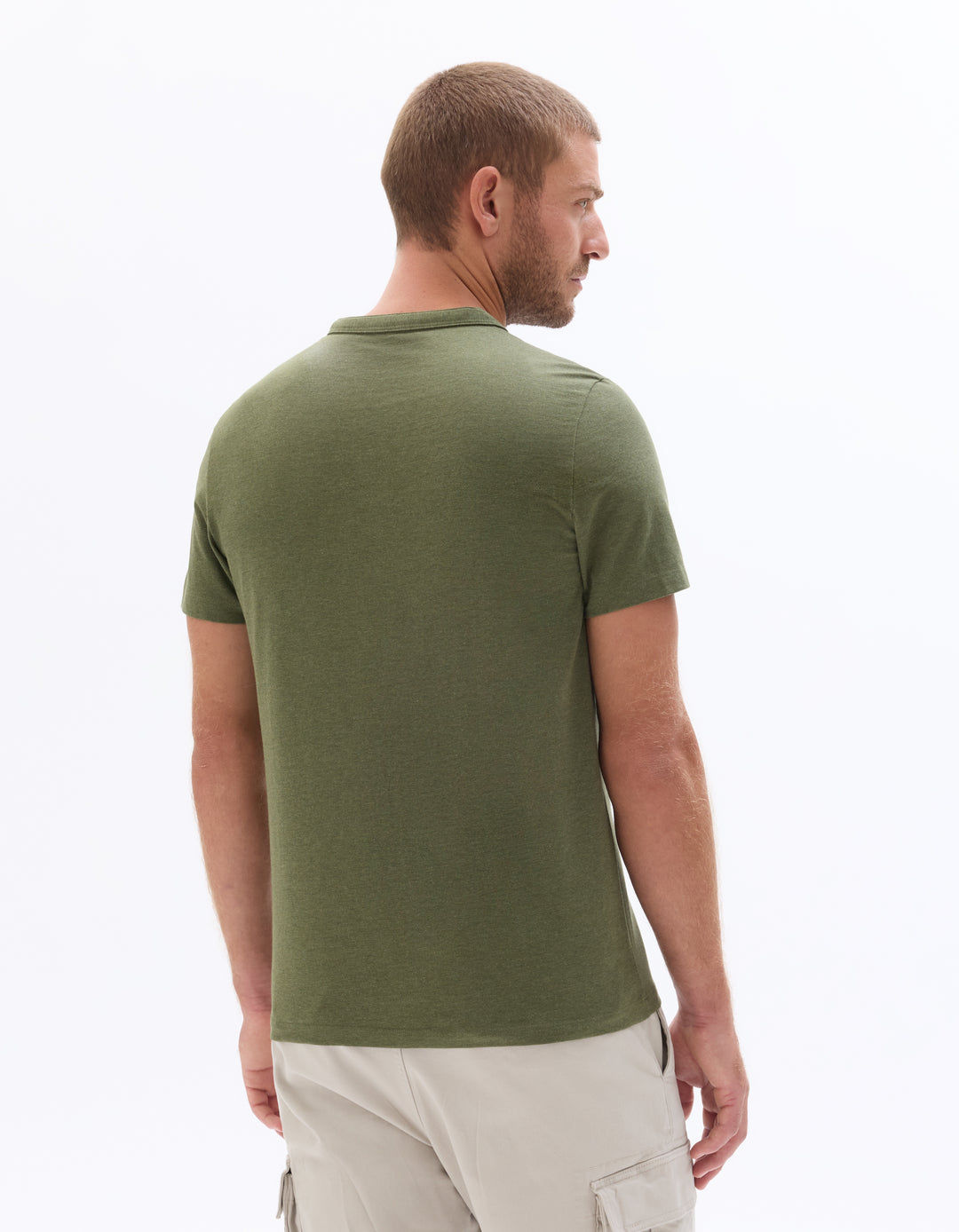 Regular Fit Cotton Blend Henley T-shirt