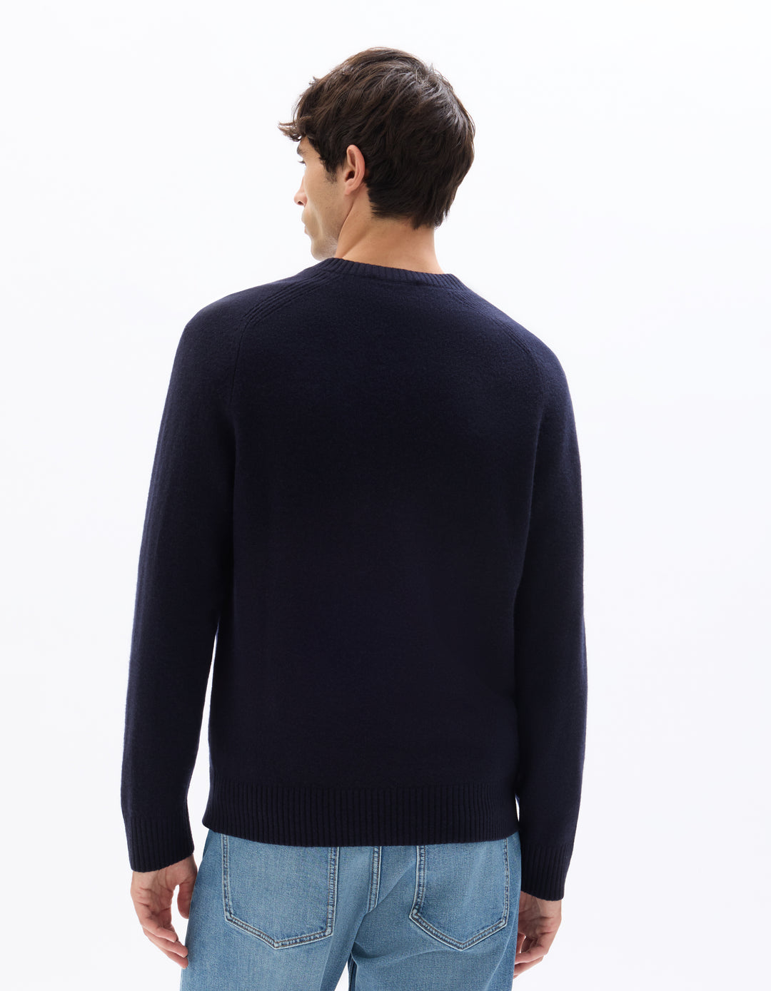 Crew neck 100% lambswool sweater