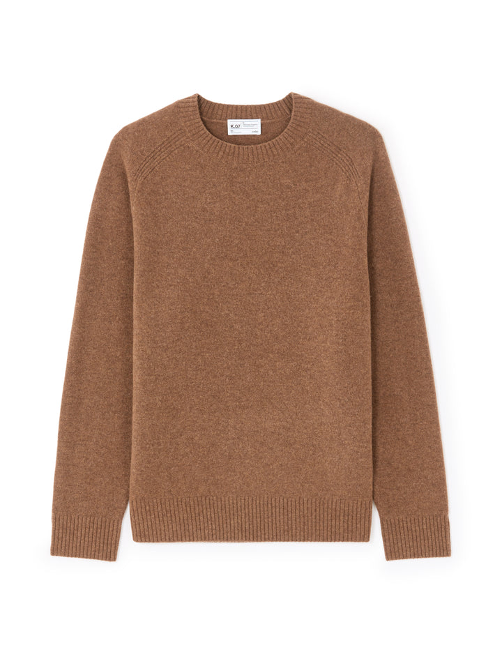 Crew neck 100% lambswool sweater