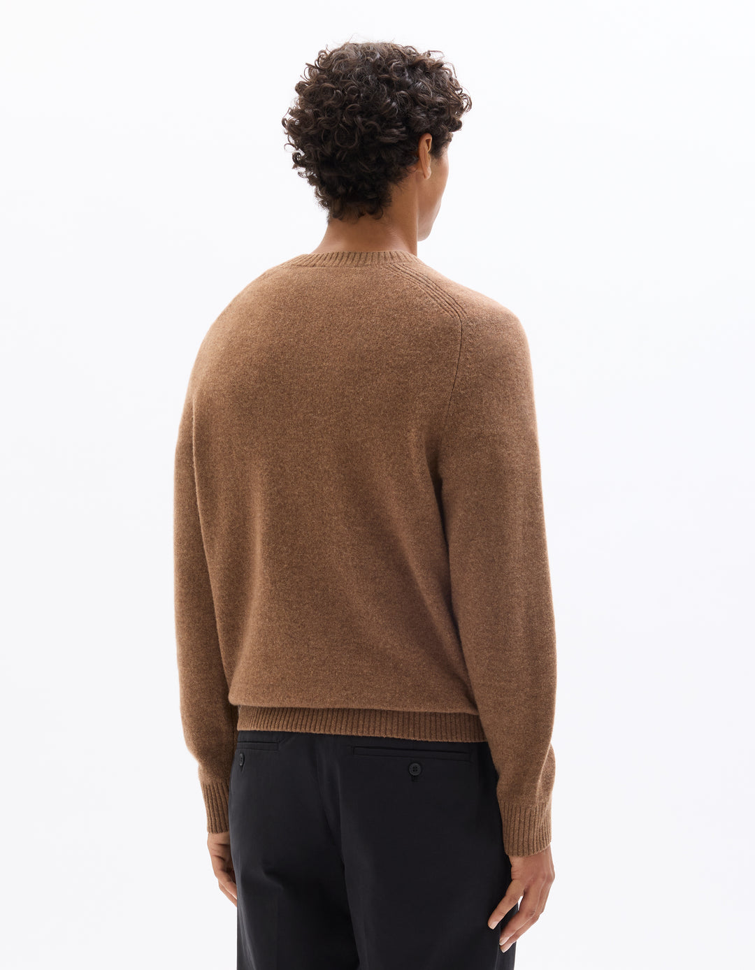 Crew neck 100% lambswool sweater