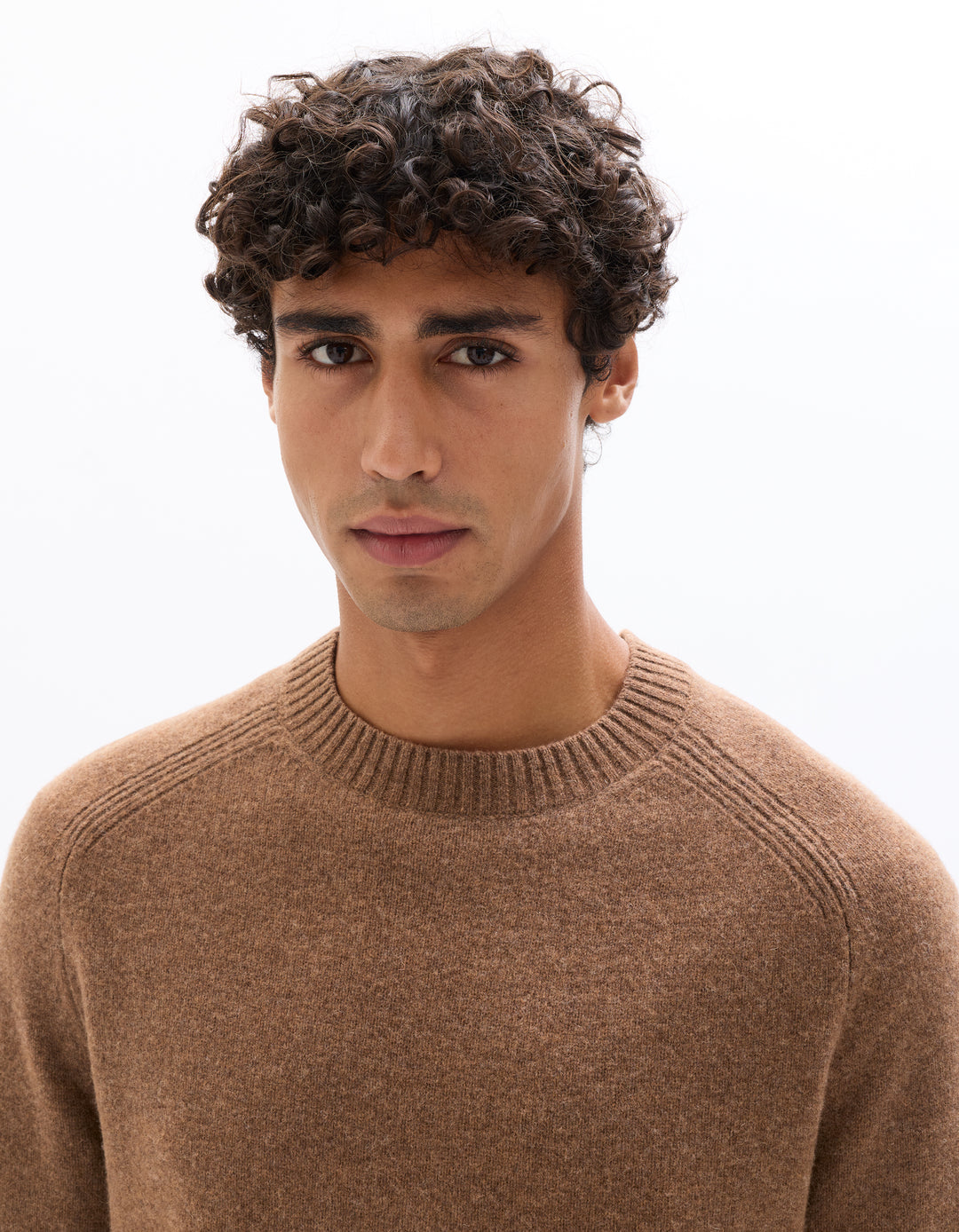 Crew neck 100% lambswool sweater