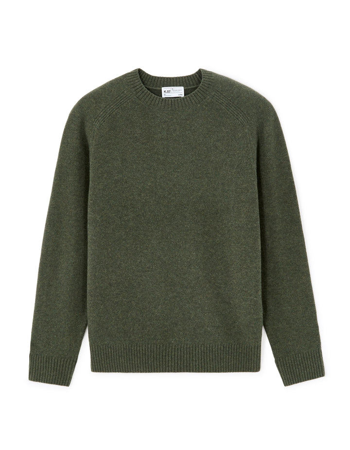 Crew neck 100% lambswool sweater