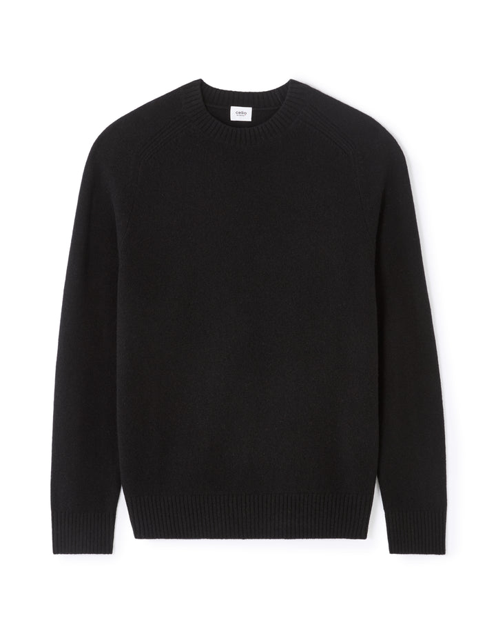 Crew neck 100% lambswool sweater