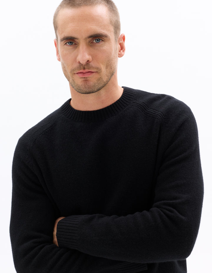 Crew neck 100% lambswool sweater
