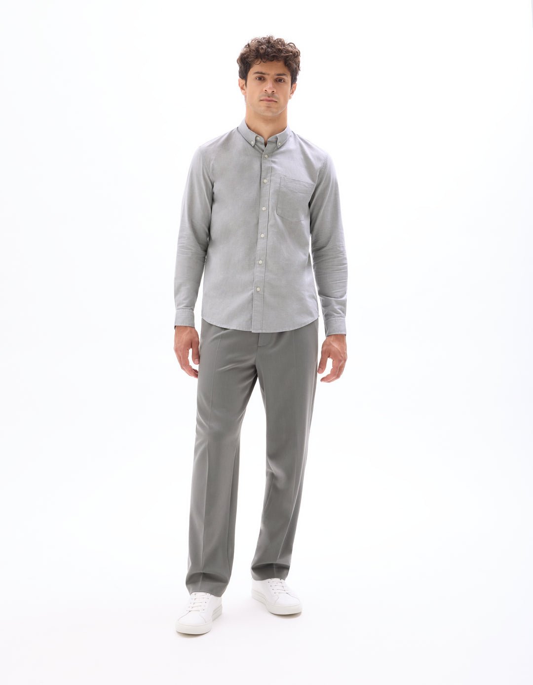 Regular cotton oxford shirt