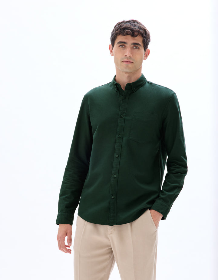 Regular cotton oxford shirt
