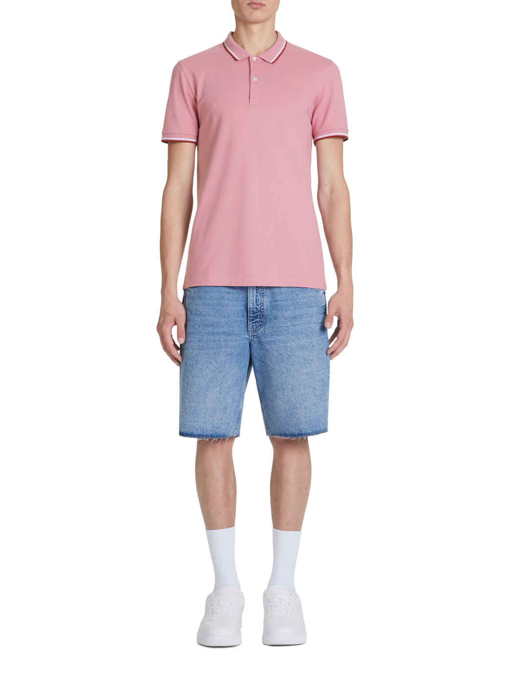 Men - Knitted - Polo Shirt - Short sleeves