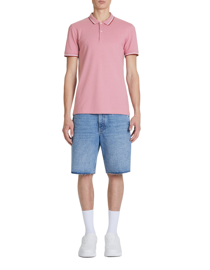 Men - Knitted - Polo Shirt - Short sleeves