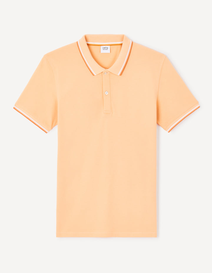 Men - Knitted - Polo Shirt - Short sleeves