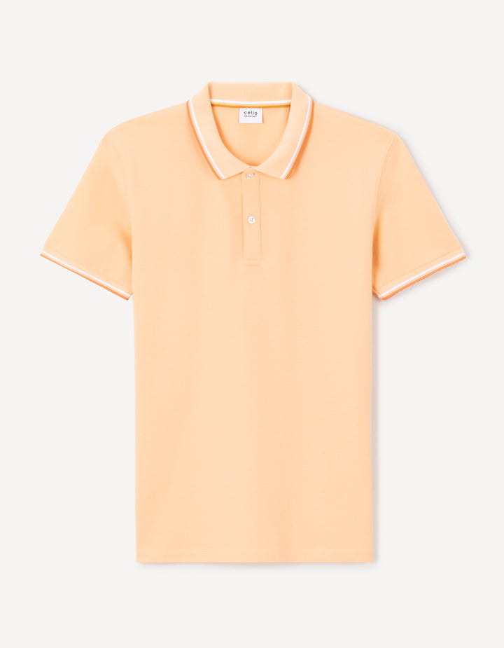 Men - Knitted - Polo Shirt - Short sleeves