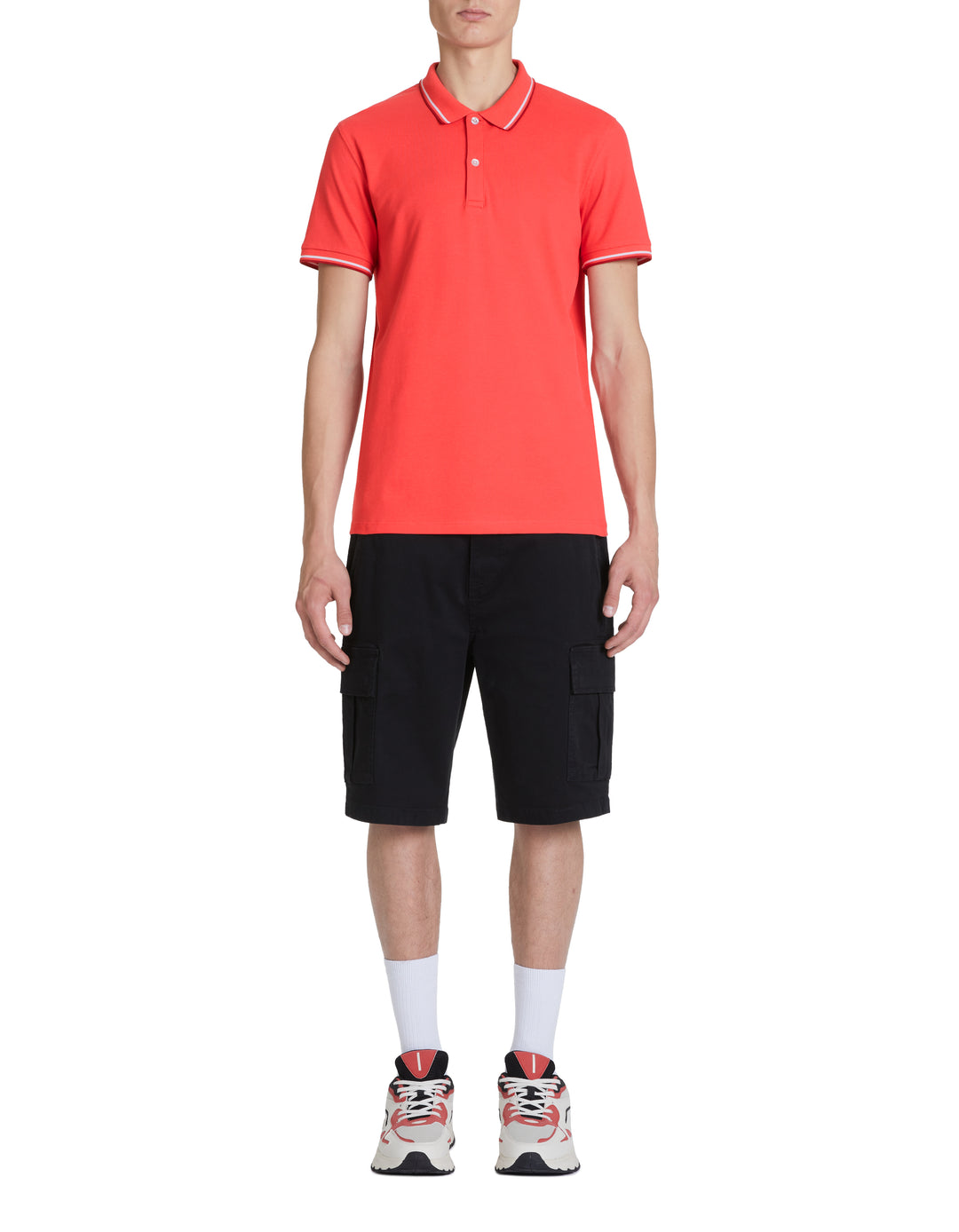 Men - Knitted - Polo Shirt - Short sleeves