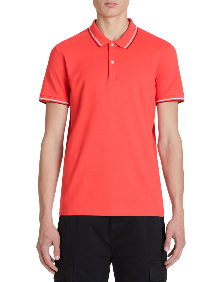 Men - Knitted - Polo Shirt - Short sleeves