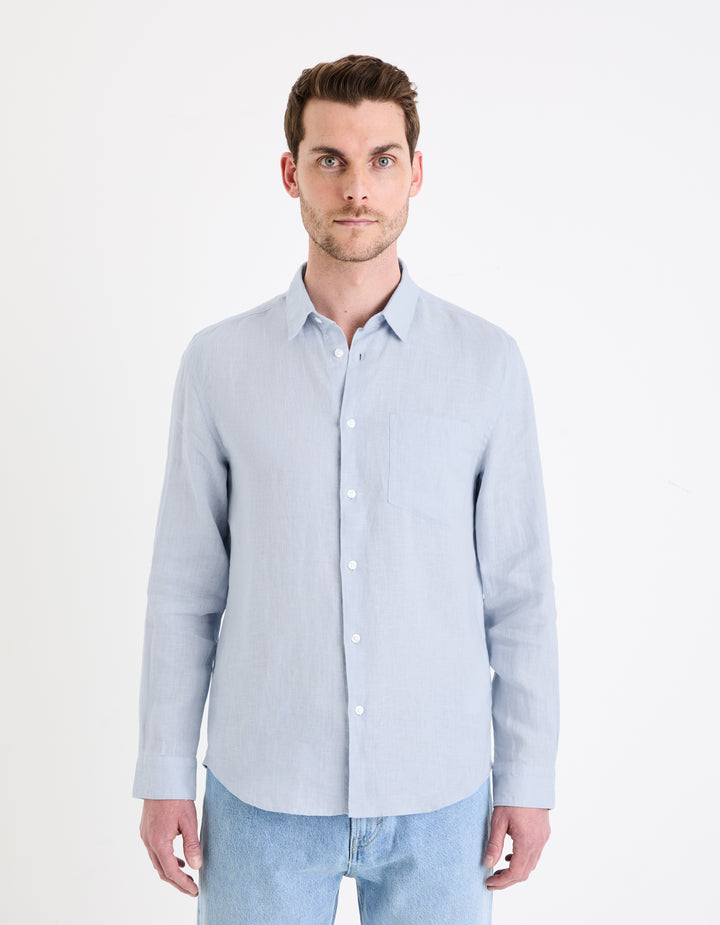 Regular shirt 100% linen
