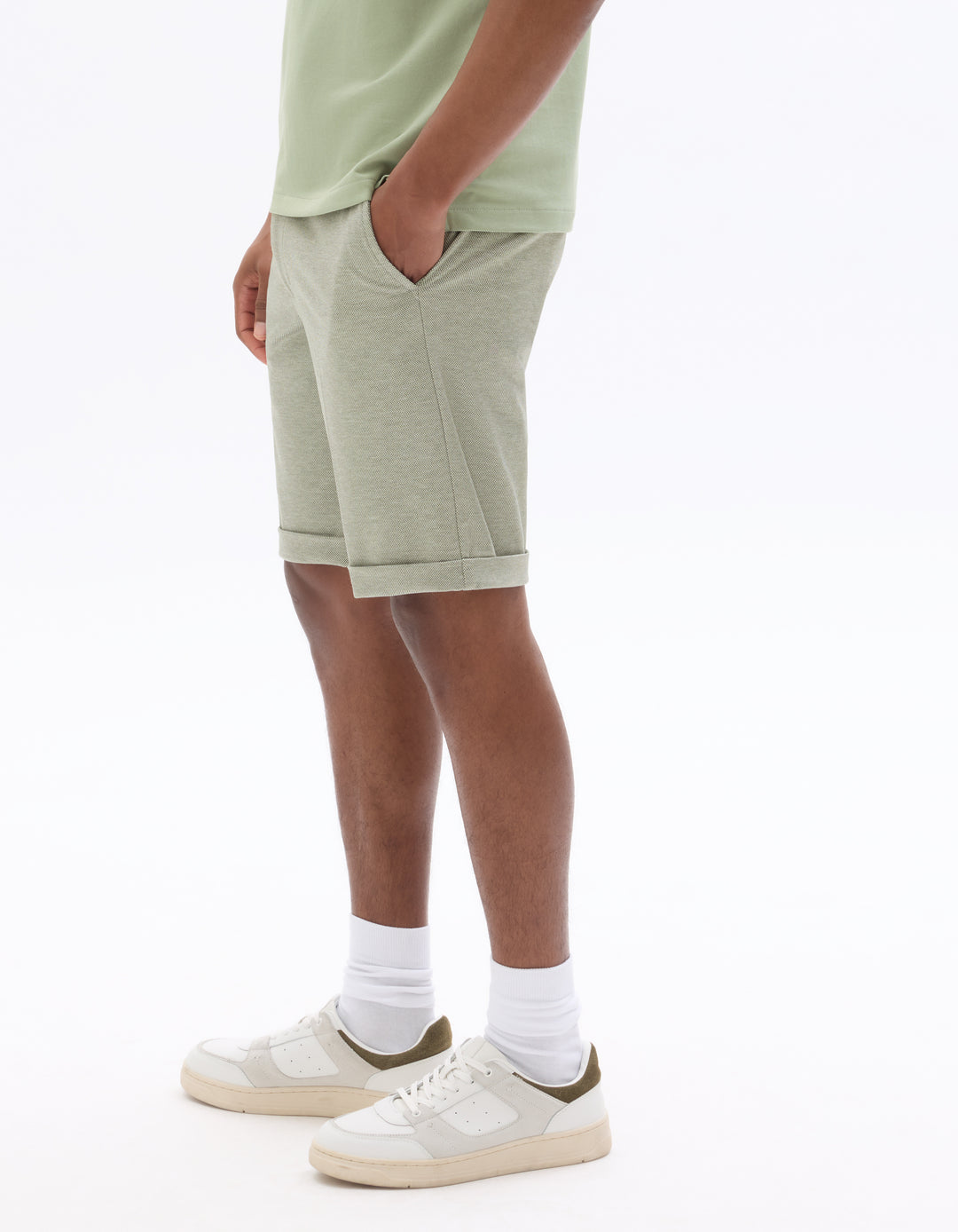 Men - Knitted - Bermuda shorts