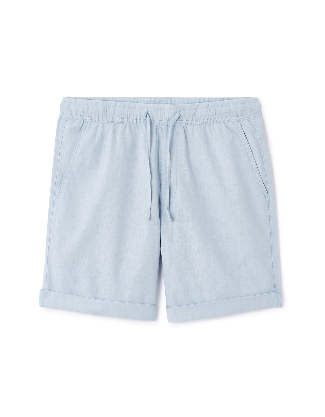 Linen and cotton Bermuda shorts