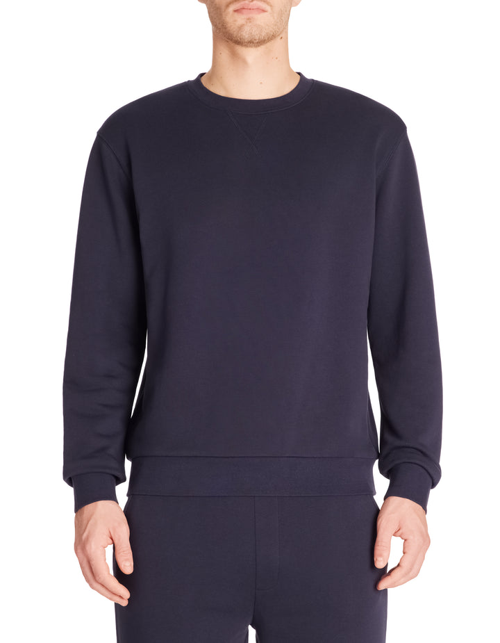 Cotton crew neck sweatshirt