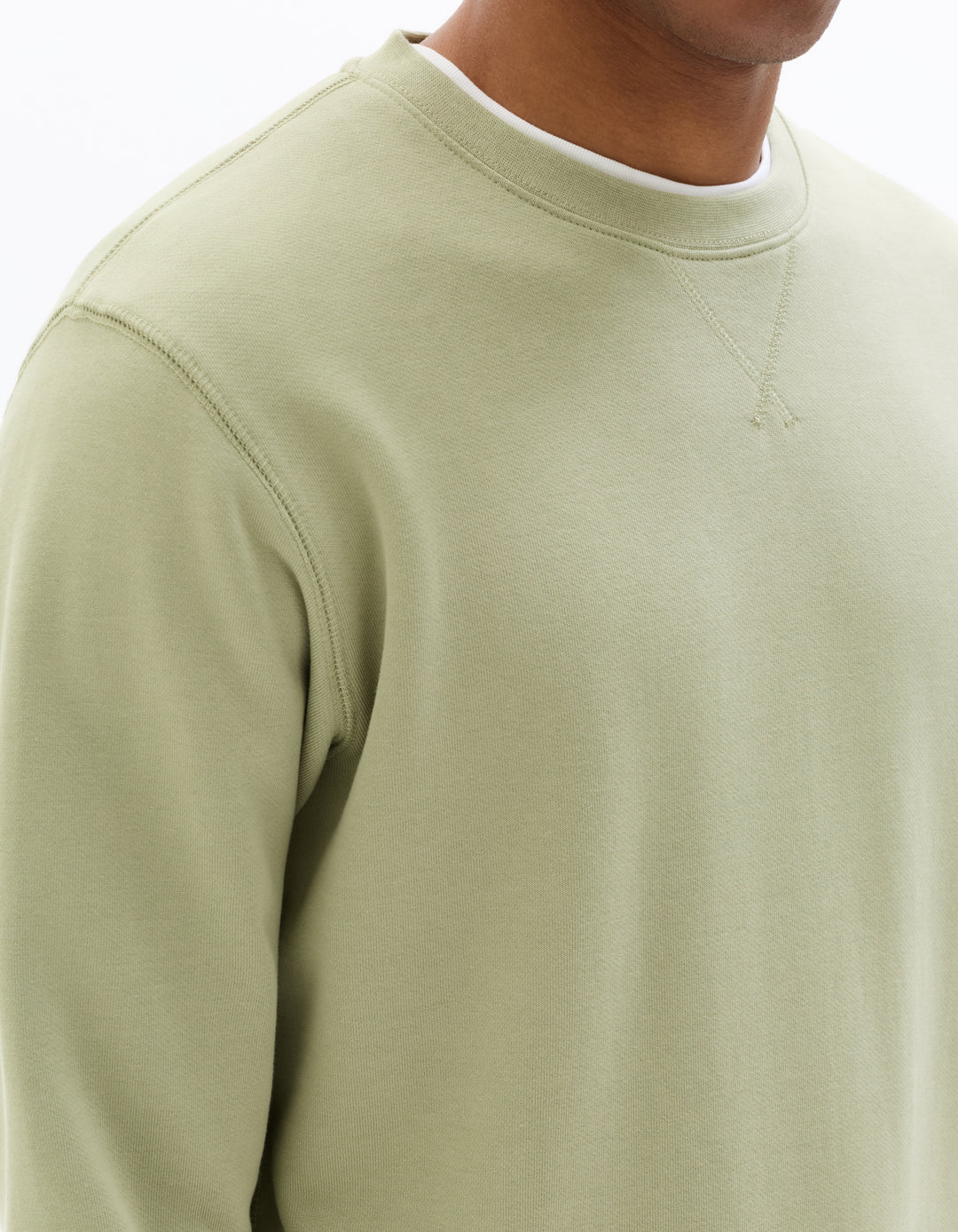 Regular round neck sweatshirt 100% cotton