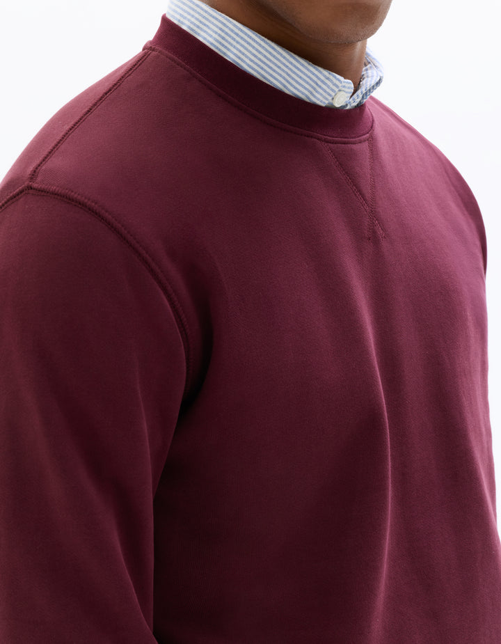 Regular round neck sweatshirt 100% cotton