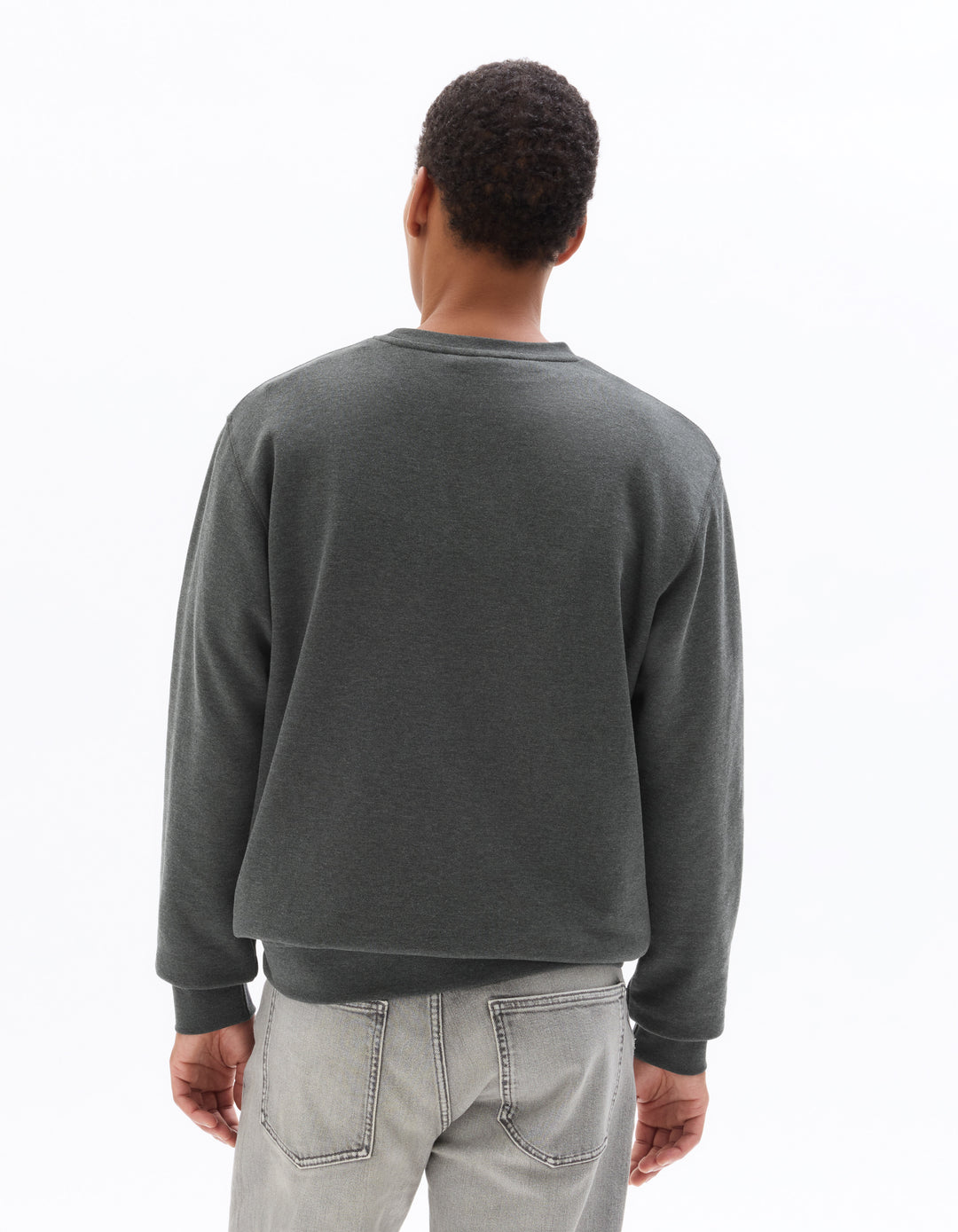 Regular round neck sweatshirt 100% cotton