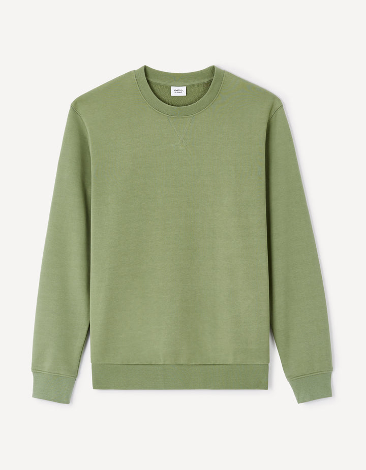 Cotton crew neck sweatshirt