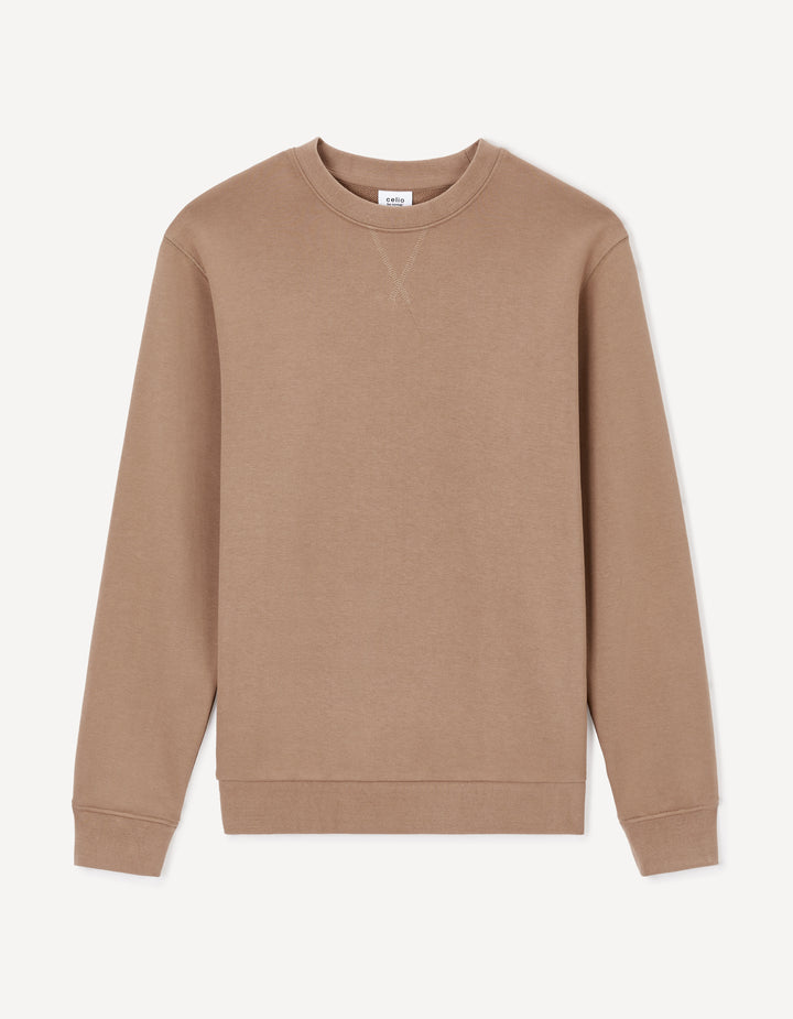 Cotton crew neck sweatshirt