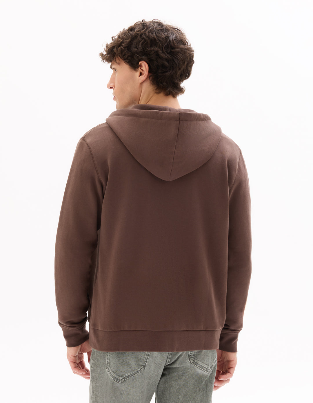 100% cotton zip-up hoodie