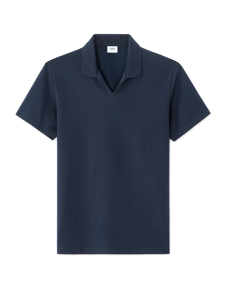 Men - Knitted - Polo Shirt - Short sleeves