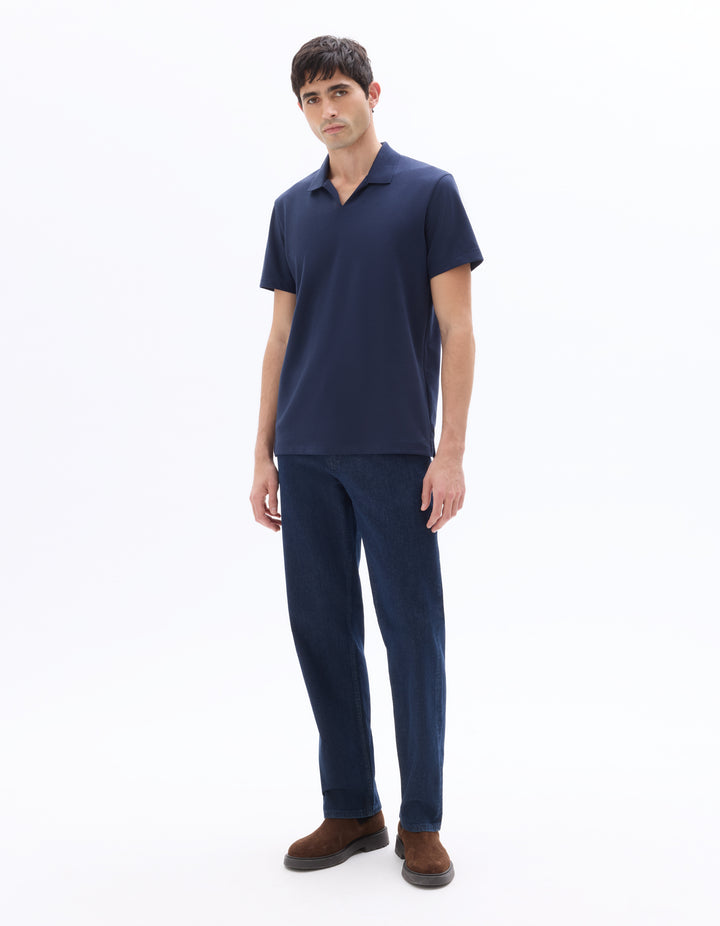 Men - Knitted - Polo Shirt - Short sleeves