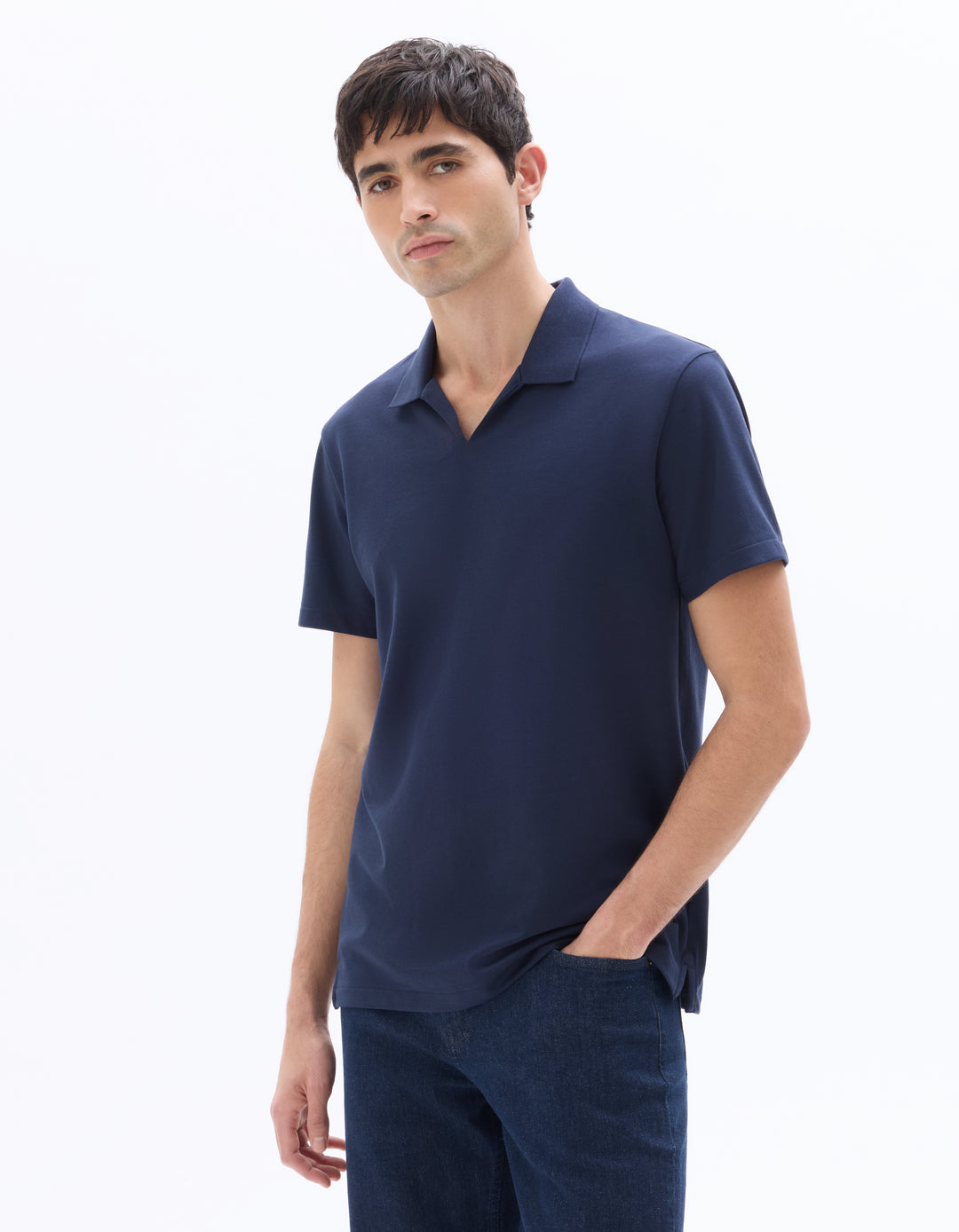 Men - Knitted - Polo Shirt - Short sleeves