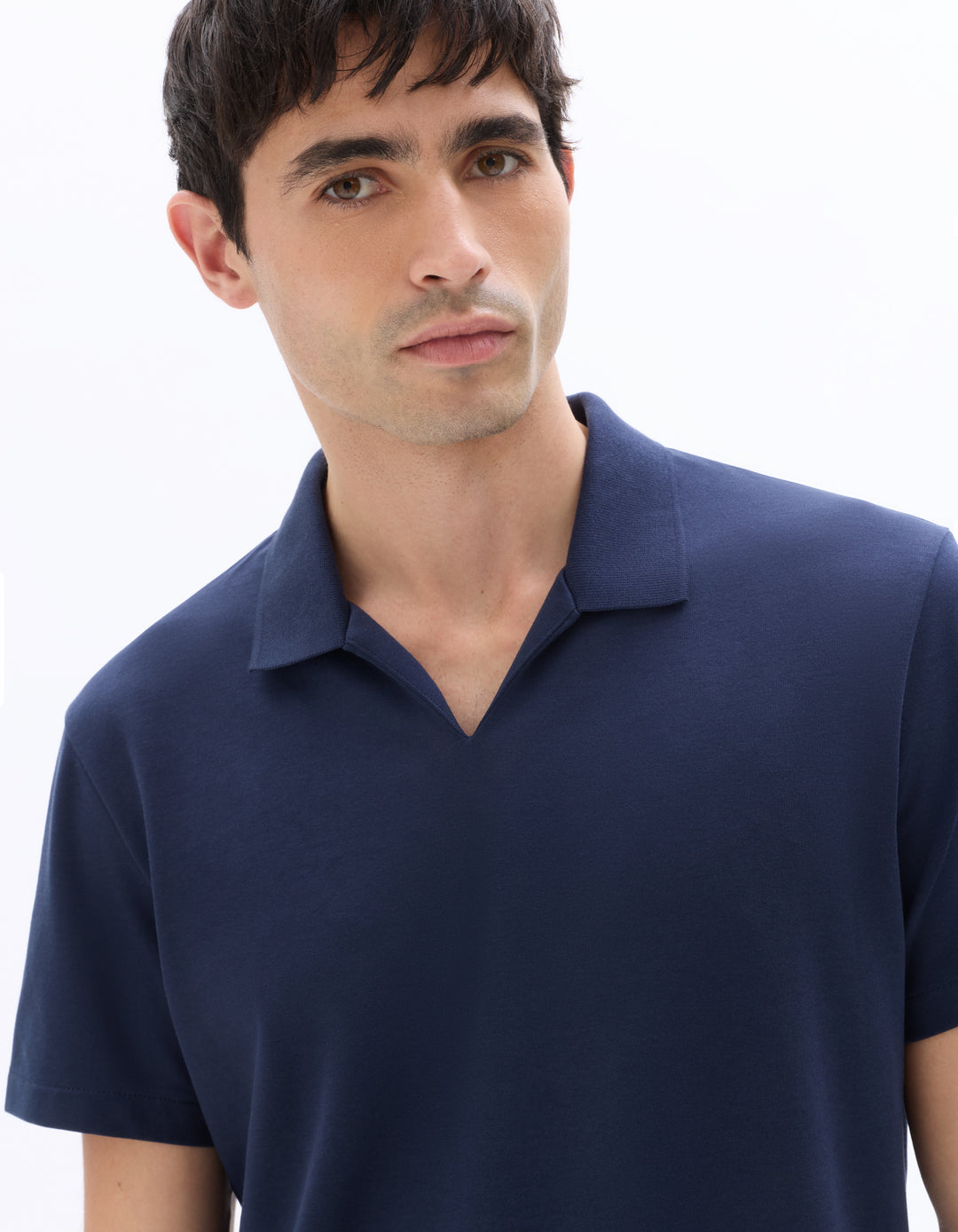 Men - Knitted - Polo Shirt - Short sleeves