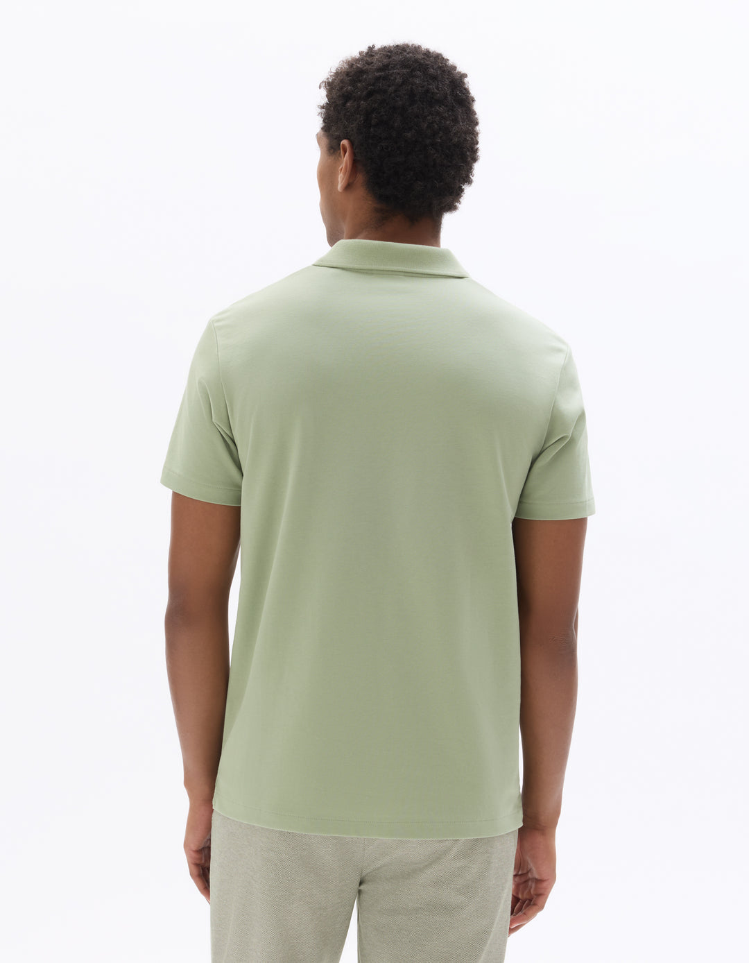 Men - Knitted - Polo Shirt - Short sleeves